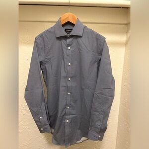 Esquire spread collar long sleeve dress shirt, performance slim fit